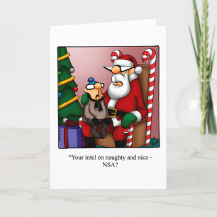Festiva Navidades divertidos Tarjeta de saludo humorístico