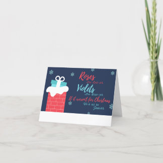 Festiva Navidades divertidos / Tarjeta judía