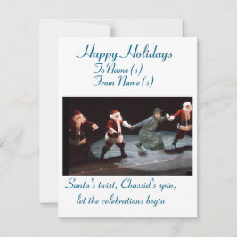 Festiva Navidades divertidos y tarjeta de felicitaciones d