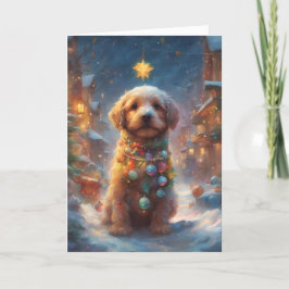 Festiva Navidades dulces Tarjeta de arte de pipa