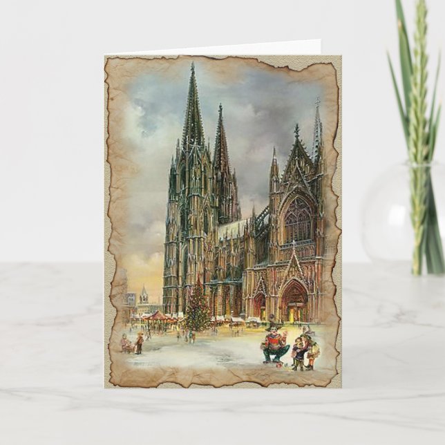 Festiva Navidades en la ciudad - Tarjeta de felicitación (Anverso)