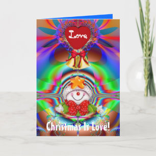 Festiva Navidades es tarjeta de felicitación de amor