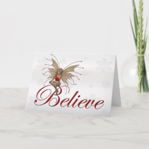 Festiva Navidades Faerie Cree 2 - Tarjeta de saludo de vac