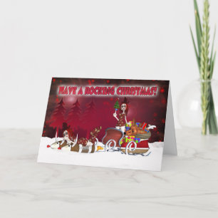 Festiva Navidades Góticos Tarjeta Con Muñecas Mordaza En L