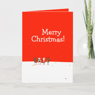 Festiva Navidades Graciosa Tarjeta Maple Leaf Canadá EDITA