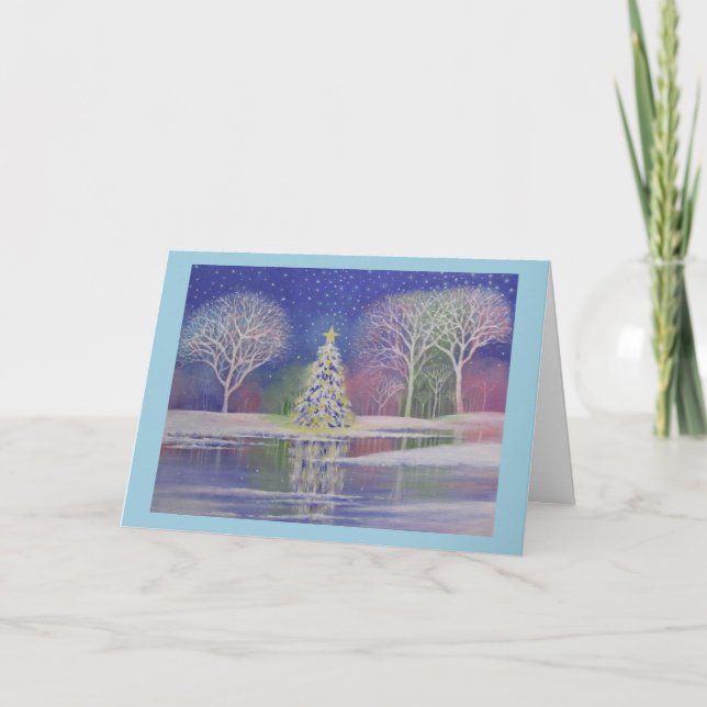 Festiva Navidades mágicos, tarjeta de felicitación (Anverso)