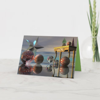 Festiva Navidades magnéticos surrealistas / tarjeta de Año