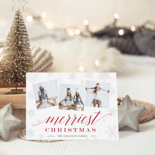 Festiva Navidades más valientes Tarjeta de Collage de fo
