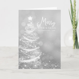 Festiva NAVIDADES MODERNOS con tarjeta brillante árbol de