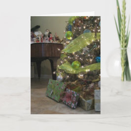 Festiva "Navidades mora y brillante" - Tarjeta de felicita