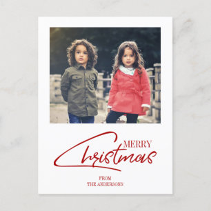 Festiva Navidades nostálgicos guión postal de fotos de vac