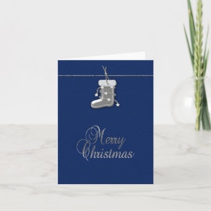 Festiva Navidades plateados repartiendo - Tarjeta de salud