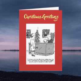 Festiva Navidades pudendo tarjeta de Navidades con código 