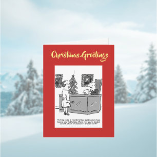 Festiva Navidades pudendo tarjeta de Navidades con código 