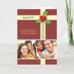 Festiva Navidades Regalo Personalizado Tarjeta de vacacion