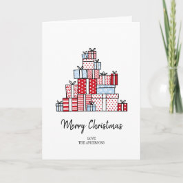 Festiva Navidades Regalos Tarjeta de felicitación de vacac