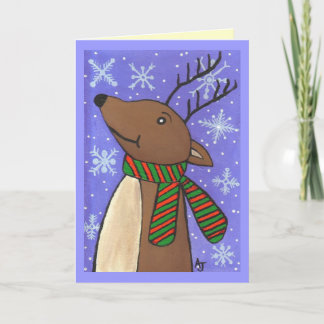 Festiva Navidades reno - tarjeta de saludo de vacaciones