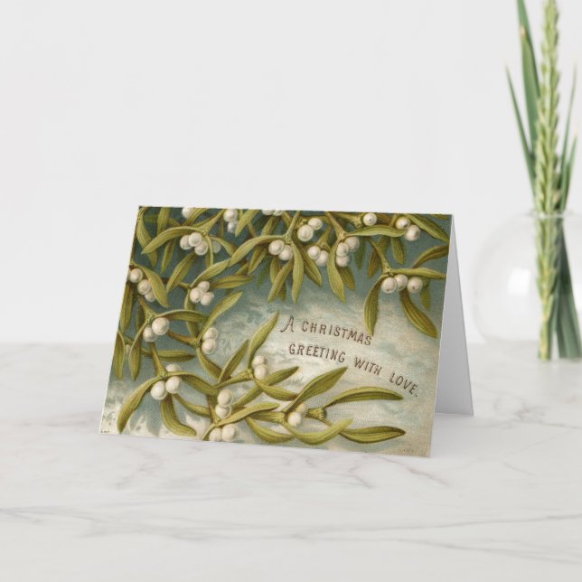 Festiva Navidades saludando la tarjeta de vacaciones Mistl (Anverso)