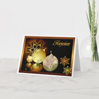Festiva Navidades se alegran con la tarjeta