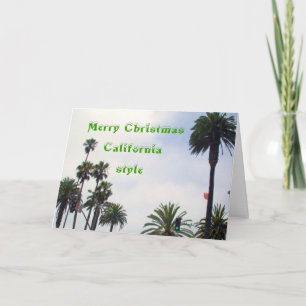 Festiva NAVIDADES, tarjeta CALIFORNIA STYLE