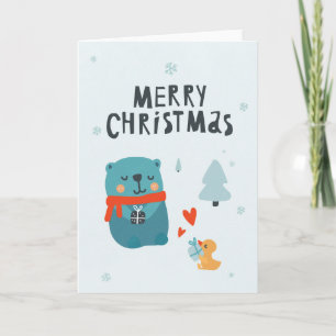 Festiva Navidades Tarjeta Cute