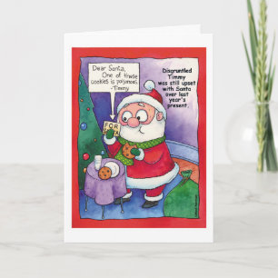 Festiva Navidades: Tarjeta de aperitivo de Santa Claus
