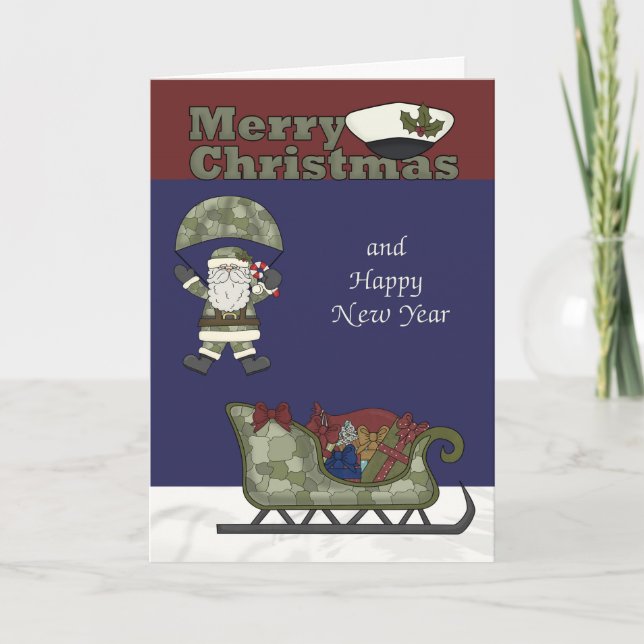 Festiva Navidades, tarjeta de felicitación de los marines (Anverso)