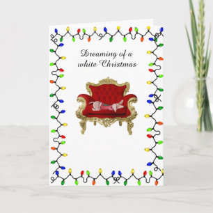 Festiva Navidades Tarjeta Diseño de Perro Dachshund