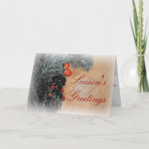 Festiva Navidades tarjeta estándar de 5" x 7" incluye sobr