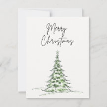 Navidades Tarjeta "Feliz Navidad" - Árbol