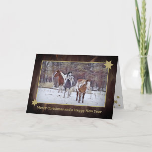 Festiva Navidades Tarjeta "Painthorses"