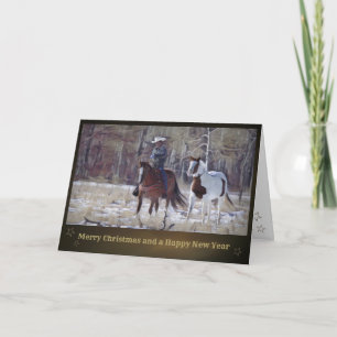 Festiva Navidades Tarjeta "Vaquero"