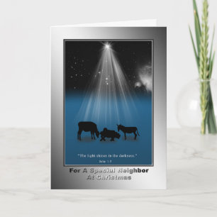 Festiva Navidades, Vecino, Religioso, Natividad, Tarjeta