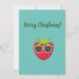 Festiva Navidades Vegan Berry con tarjeta de felicitación