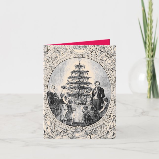 Festiva Navidades victorianos Tarjeta Victoria & Edward co (Anverso)