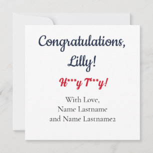 Festiva NAVY, RED Oxford, MS tarjeta de regalo personaliza