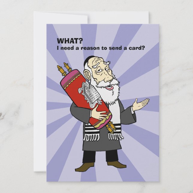 Festiva ¿Necesito una razón? Tarjeta Hanukkah (Anverso)