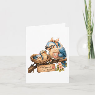 Festiva Nido Acogedor de Mamá – Tarjeta de Felicitación de