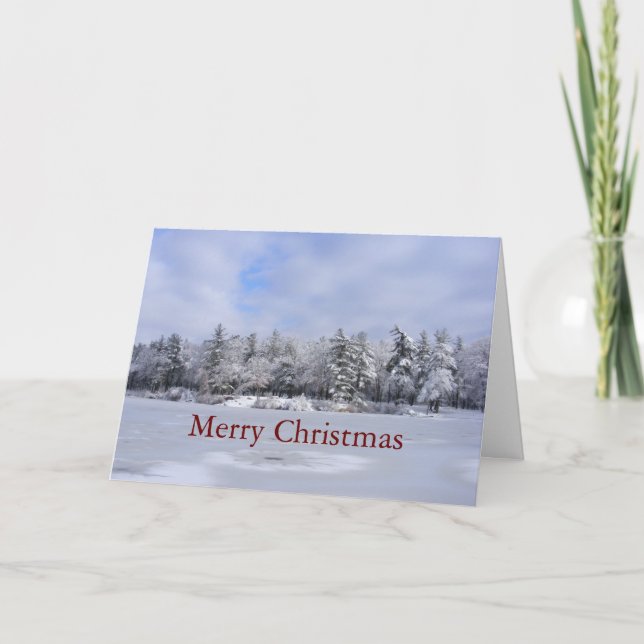 Festiva Nieve pegajosa 34 Navidades ~ tarjeta (Anverso)