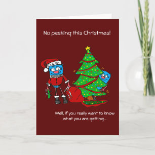 Festiva NINGUNA tarjeta de Navidades de búsqueda para dona