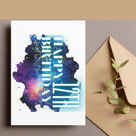 Festiva Niño más frío en la tarjeta de cumpleaños de galax