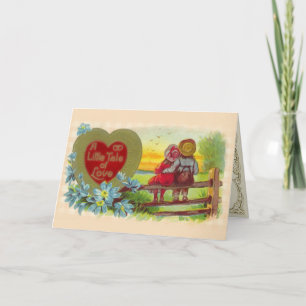 Festiva Niños de la época enamorados tarjeta de San Valent