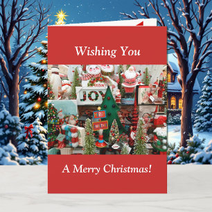 Festiva Niños Navidades Tarjeta a su Personalizado Texto S