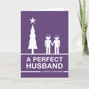 Festiva No diseño directo Tarjeta para marido perfecta