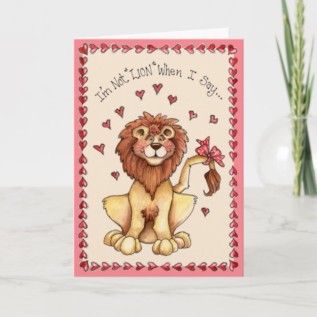 Festiva No es león - Tarjeta de felicitación (Anverso)