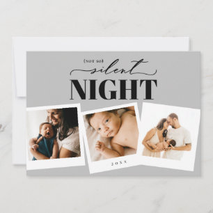 Festiva No es una tarjeta de foto de plata nocturna tan si