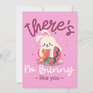 Festiva No hay ningún conejo como tú tarjeta de Pascua