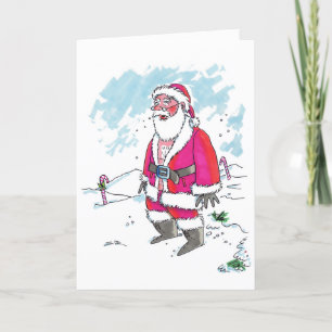 Festiva No hay tarjeta de felicitación Ho-Ho-Ho