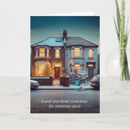 Festiva No la tarjeta de felicitación de mis Navidades vec