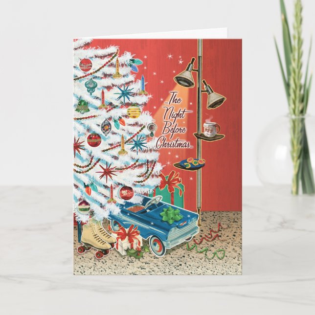 Festiva Noche de mediados de siglo antes de la tarjeta de  (Anverso)